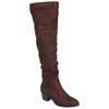 Journee Collection Collection Women's Tru Comfort Foam Extra Wide Calf Zivia Boot In Brown