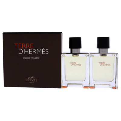 Hermes Terre D By  For Men - 2 Pc Gift Set 2 X 1.6oz Edt Spray In White