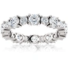 Pompeii3 2 3/4 Ct Diamond Eternity Ring 14k White Gold Womens Anniversary Wedding Band In Silver