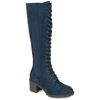 Journee Collection Collection Women's Tru Comfort Foam Extra Wide Calf Jenicca Boot In Blue