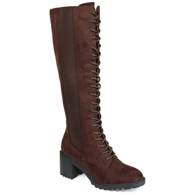 Journee Collection Collection Women's Tru Comfort Foam Extra Wide Calf Jenicca Boot In Brown