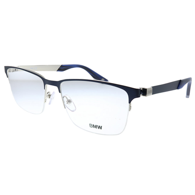 Bmw Bw 5001-h 016 55mm Unisex Rectangle Eyeglasses 55mm In White