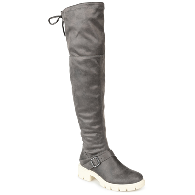 Journee Collection Collection Women's Tru Comfort Foam Extra Wide Calf Salisa Boot In Grey