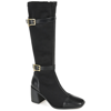 Journee Collection Womens Gaibree Stacked Heel Knee High Boots In Black