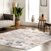 Nuloom Danae Abstract Machine Washable Area Rug In White