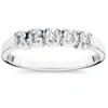 POMPEII3 1/4 CT FIVE STONE EX3 LAB GROWN DIAMOND WEDDING RING 14K WHITE GOLD (H-I,SI2-I1)