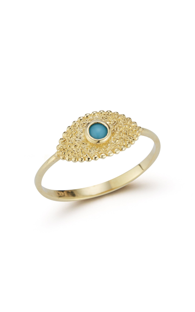 Ember Fine Jewelry 14k Gold Turquoise Evil Eye Ring