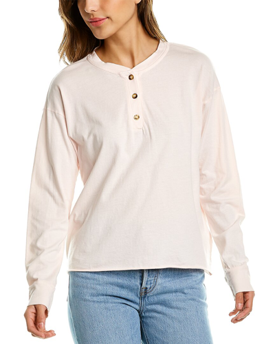 Donni. Light Henley T-shirt In Pink