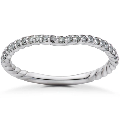 Pompeii3 1/2ct Diamond Isabella Wedding Ring In Silver