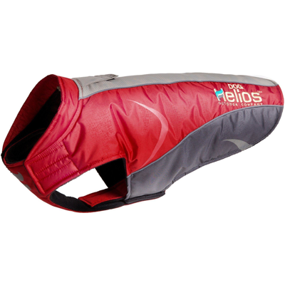 Dog Helios Altitude-mountaineer Wrap-velcro Waterproof Dog Coat In Red