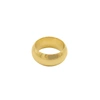 ADORNIA 10MM DOMED CIGAR BAND GOLD