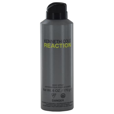 Kenneth Cole 268908 Reaction  Body Spray - 6 oz In Black