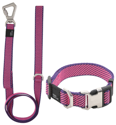 Pet Life 'escapade' Outdoor Series 2-in-1 Convertible Dog Leash And Collar In Pink