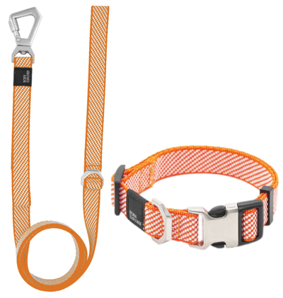 Pet Life 'escapade' Outdoor Series 2-in-1 Convertible Dog Leash And Collar In Orange