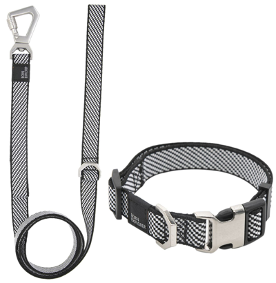 Pet Life 'escapade' Outdoor Series 2-in-1 Convertible Dog Leash And Collar In Grey