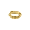 Adornia Interlocking Rings Set In Yellow