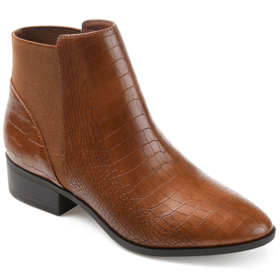 Journee Collection Collection Women's Tru Comfort Foam Cerise Bootie In Brown