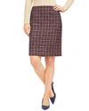 J.MCLAUGHLIN J. MCLAUGHLIN METALLIC TWEED HOUNDSTOOTH ELM SKIRT