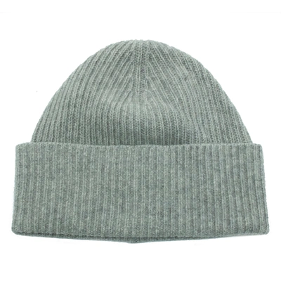 Portolano 4-ply Cashmere Slouch Beanie Hat In Grey