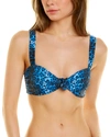 Beach Riot Sophia Bikini Top In Blue