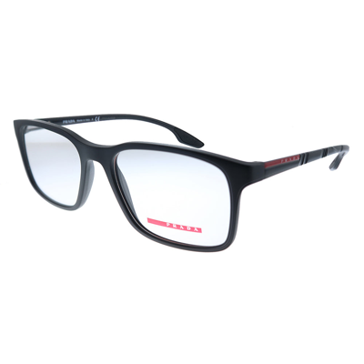 Prada Linea Rossa  Ps 01lv 1bo1o1 54mm Unisex Square Eyeglasses 54mm In Black