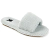 Journee Collection Collection Women's Faux Fur Sunlight Slipper In White