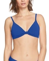 Robin Piccone Olivia Bikini Top In Blue