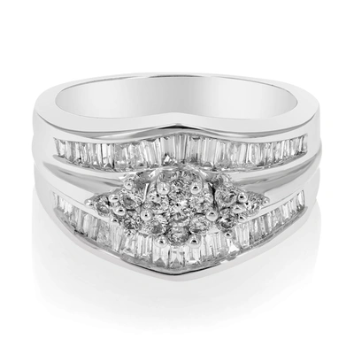 Vir Jewels 1 Cttw Si3-i1 Diamond Cocktail Engagement Ring 14k White Gold Round Prong