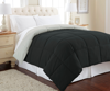 Modern Threads Down Alternative Reversible Comforter In Black