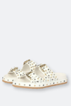 Saint G Chloe Double Buckle Sandals In White
