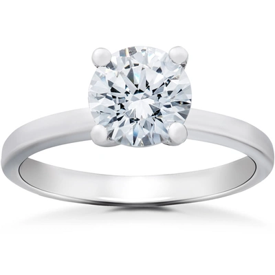 Pompeii3 Elizabeth Solitaire Engagement Ring Setting In White