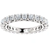 Pompeii3 2 Ct Diamond Eternity Ring 14k White Gold Womens Stackable Wedding Band