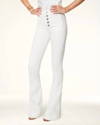 Ramy Brook Cindy High Rise Flare  Pant In White In Beige