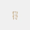 COACH OUTLET SIGNATURE CRYSTAL CHAIN EARRINGS