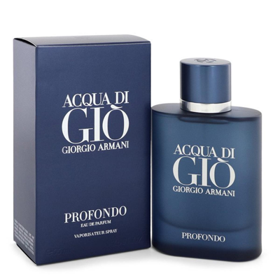 Giorgio Armani 551913 2.5 oz Acqua Di Gio Profondo Cologne Eau De Perfume Spray In Blue