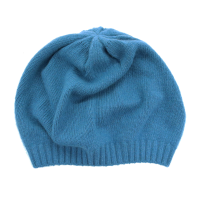 Portolano Cashmere Beret In Blue