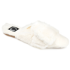 Journee Collection Eara Womens Slip-on Slippers In White
