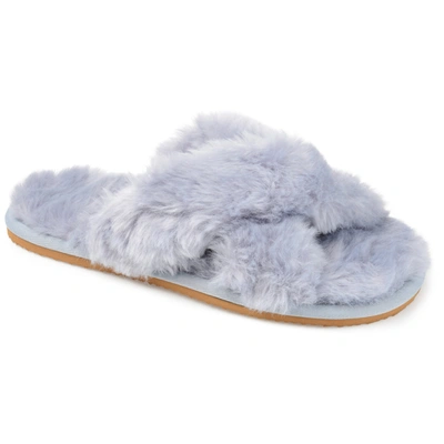 Journee Collection Collection Women's Winkk Slipper In Blue