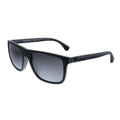 Emporio Armani Ea 4033 5229t3 Unisex Square Sunglasses In Black