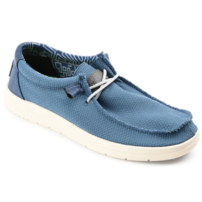 Vance Co. Men's Moore Casual Slip-on Sneakers In Blue