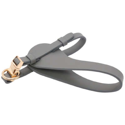 Pet Life 'ever-craft' Boutique Series Adjustable Designer Leather Dog Harness In Grey