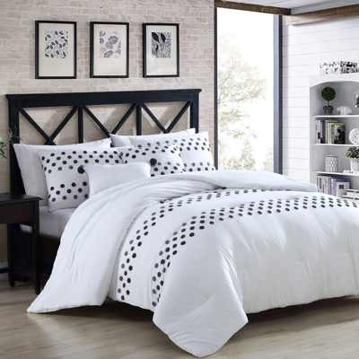 Modern Threads 5-piece Washed-tufted Comforter Set Mia In White