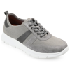 Thomas & Vine Adler Mixed Media Sneaker In Grey