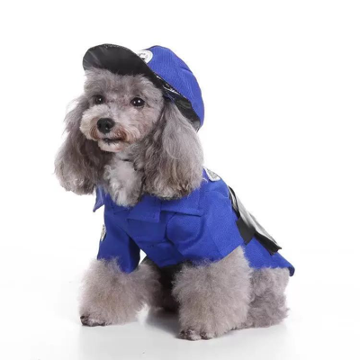 Pet Life 'pawlice Pawtrol' Police Pet Dog Costume Uniform In Multi