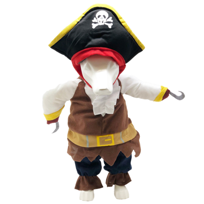 Pet Life 'captain Snuggles' Pirate Pet Dog Costume Uniform In Multi