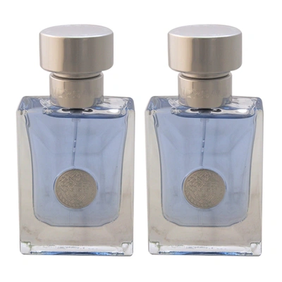 Versace Pour Homme By  For Men - 1 oz Edt Spray - Pack Of 2 In Blue