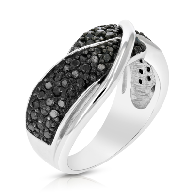 Vir Jewels 3/4 Cttw Black Diamond Ring .925 Sterling Silver With Rhodium Plating