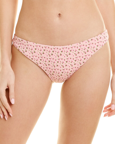 Something Navy Buttercup Low-rise Bikini Bottom In Pink