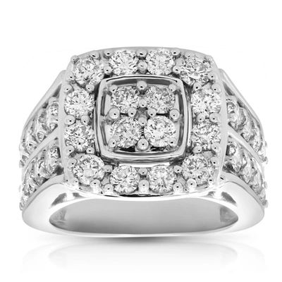 Vir Jewels 3 Cttw Diamond Engagement Ring Cushion Shape 14k White Gold Bridal Wedding In Silver