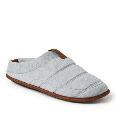 Dearfoams Men's Ashton Quilted Jersey Clog Slippers In Grey